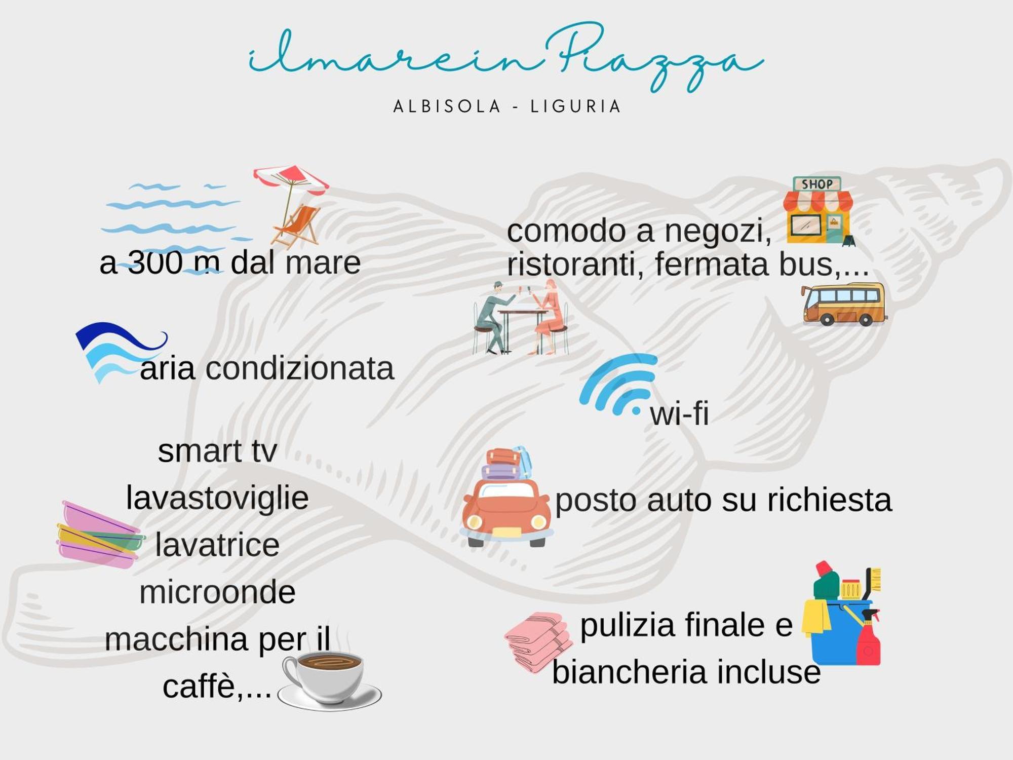 Il Mare In Piazza Lejlighed Albisola Superiore Eksteriør billede